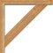 Ekena Millwork Traditional Block Rough Sawn Bracket w/ Offset Brace, Western Red Cedar, 4"W x 24"D x 24"H BKT0402X24X24TRA05RWR - alternate 2